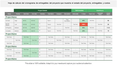 Las Mejores Plantillas De Cronograma De Entregables De Proyectos Con