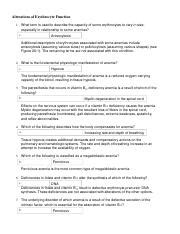 Alterations Of Erythrocyte Function Docx Alterations Of Erythrocyte