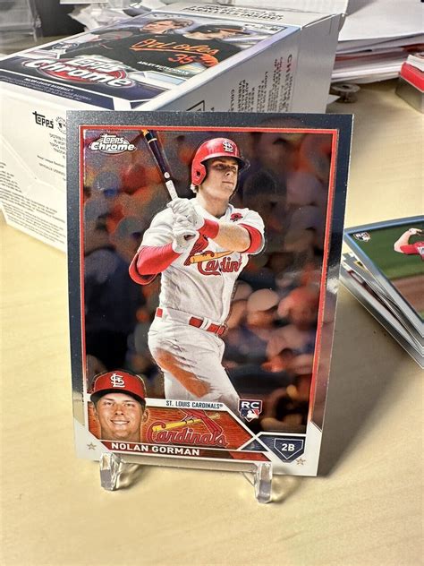 Nolan Gorman Topps Chrome Baseball Rookie Card Rc St Louis