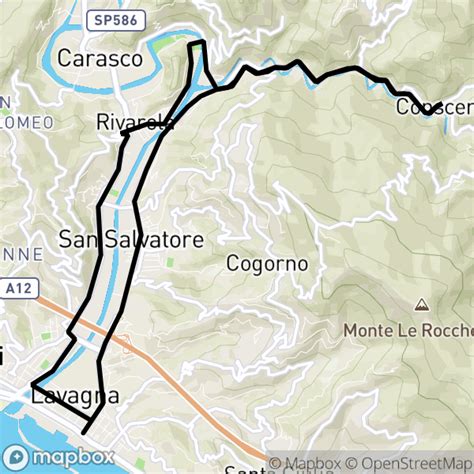 Ciclovia Dell Ardesia Anello In Mountain Bike Bicicletta Mappa