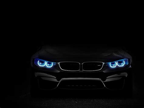 BMW M3 Angel Eyes Black Background Black Dark HD Wallpaper Pxfuel