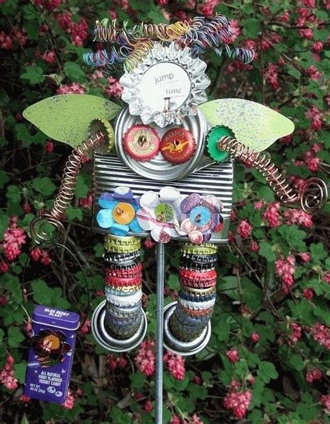 Diy Junk Garden Art Recycled Garden Art Garden Art Garden Crafts