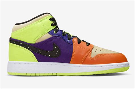 Air Jordan 1 Mid GS Volt Vivid Orange FD8795 700 SBD