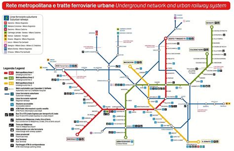 Milan Public Transport Map Milan Transport Map Lombardy Italy