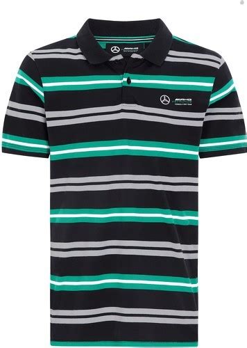 Mercedes Amg Petronas Motorsport Stripe Team F Formula Driver Polo