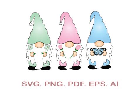 Spring Gnomes Graphic By NarCreativeDesign Creative Fabrica