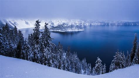 Milky Way and Stars at Crater Lake National Park, Oregon image - Free ...