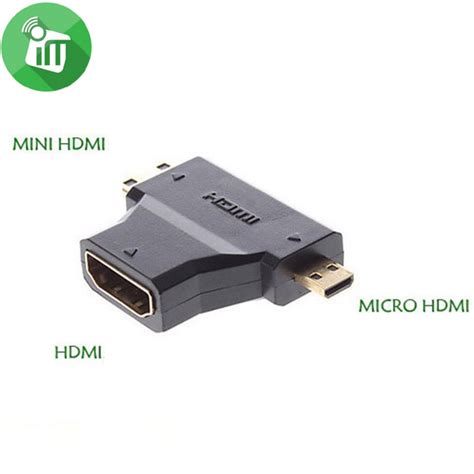 3 In 1 Hdmi Female To Mini Hdmi Male Micro Hdmi Male Adapter Imedia Stores