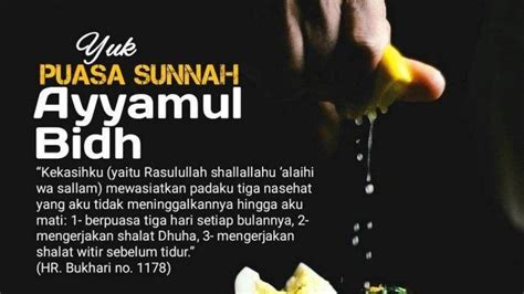 Puasa Ayyamul Bidh Dan Februari Berikut Bacaan Niat Dan