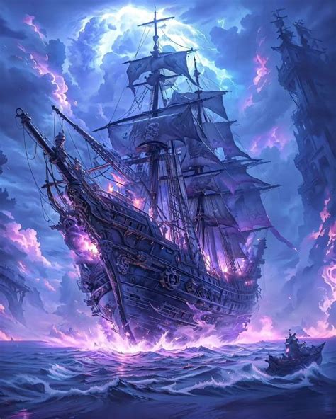 Pin By Emily Schwartz On Vibey In 2024 Pirate Ship Art Ghost Ship