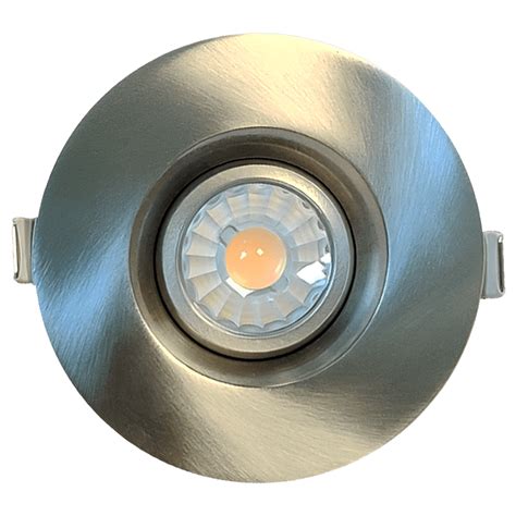 Led Regress Gimbal Round Brushed Nickel Finish Selectable Cct