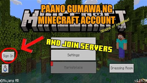 Paano Gumawa Ng Minecraft Account Tutorial Youtube