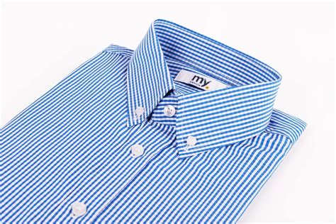 Camicia Su Misura Tessuto Zephir Quadrettato Celeste MyCamicia