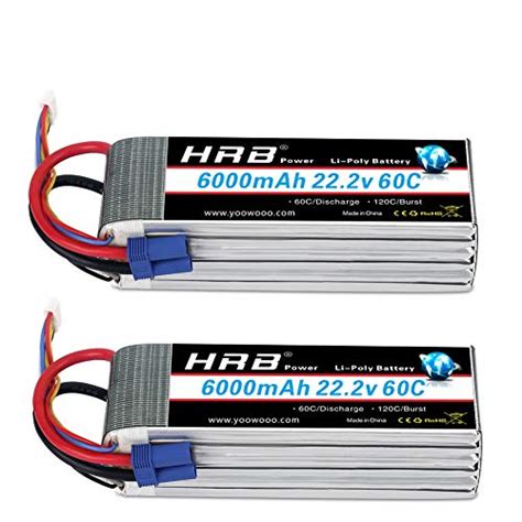 Hrb Pcs S V Mah C Lipo Battery With Ec Plug For Rc