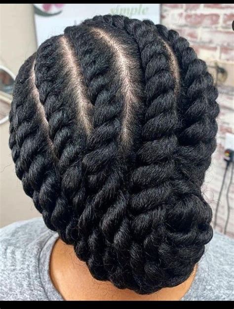 Flat Twists Bohemian Braided Hair Protective Hairstyles For Natural