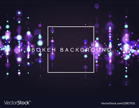 Bokeh Sparkle Glitter Lights Luxury Glamor Vector Image