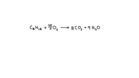 Solved Balance The Given Chemical Equation C8h18 O2 → Co2 H2o