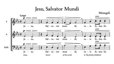 Jesu Salvator Mundi Menegali Youtube