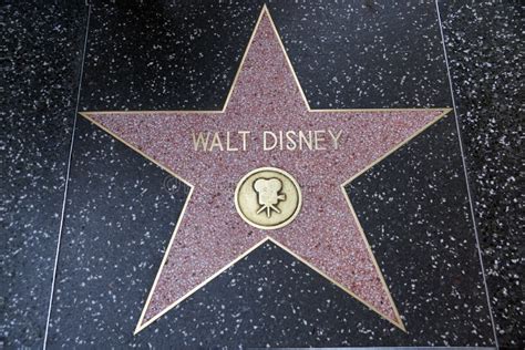 De Ster Van Walt Disney Op Hollywood Gang Van Bekendheid Redactionele