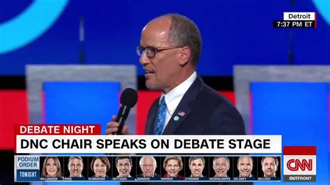 Dnc Chairman Tom Perez Ahead Of The Demdebate “democrats Have Your