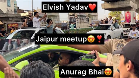 ELVISH YADAV UK07 RIDER JAIPUR MEETUP FINALLY MILE LIYA