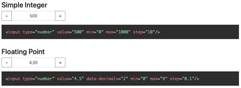 Github Shaack Bootstrap Input Spinner A Bootstrap Plugin To Create Input Spinner Elements For