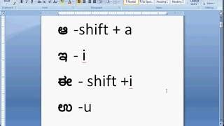 Learn full kannada typing ಅ ಆ ಇ ಈ ಉ ಊ kannada t Doovi