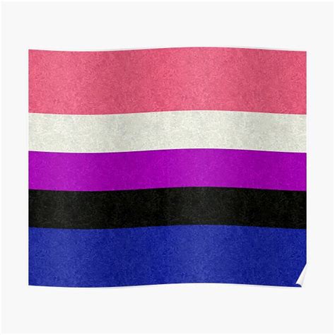 Gender Fluid Flag Poster By Liveloudgraphic Redbubble