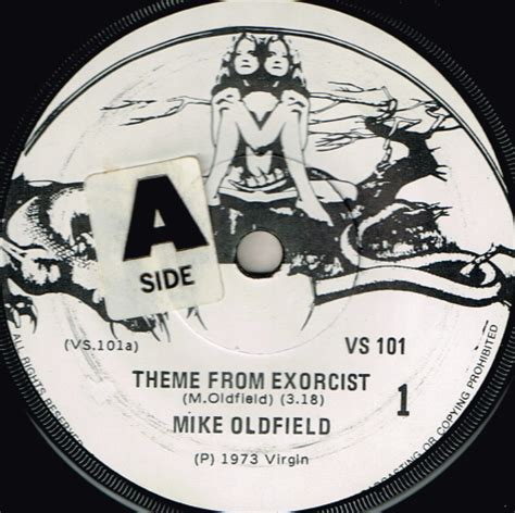 Theme From Exorcist Tubular Bells By Mike Oldfield Single Virgin