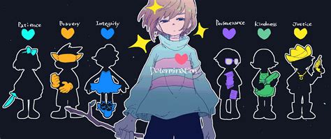 The 7 Undertale Souls Anime Undertale Undertale Drawings Undertale