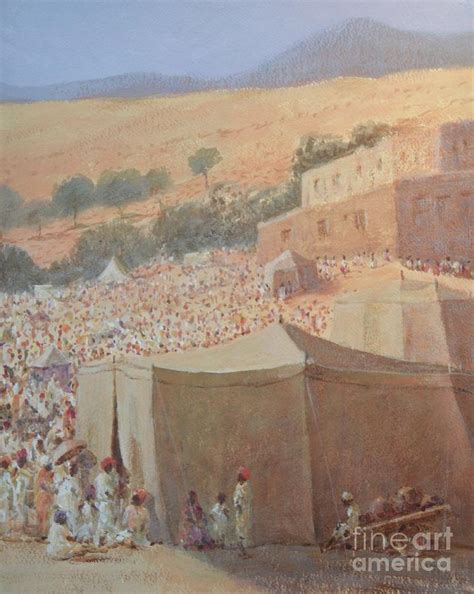 Pushkar Fair Painting By Lincoln Seligman Fine Art America