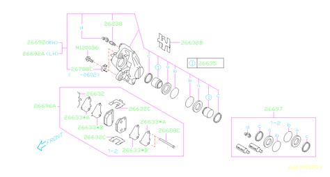 2019 Subaru Crosstrek Limited W EyeSight Disc Brake Caliper Guide Pin