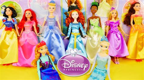 Ultimate Disney Princess Barbie Doll Collection Ariel Snow White Cinderella Belle Rapunzel Tiana