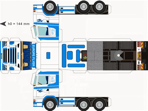 Truckeuropeflyer Caminh O De Papel O Trabalhos Em Papel Carro