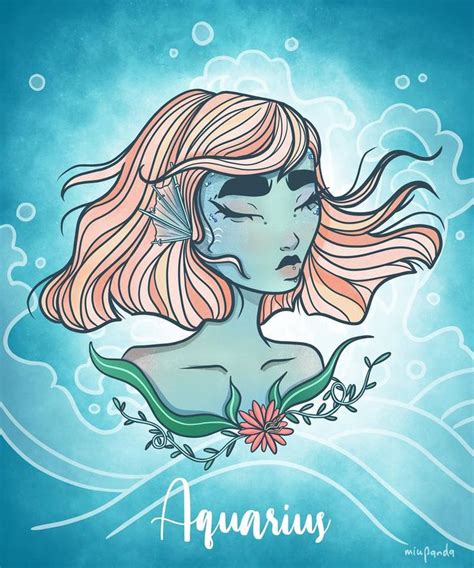 Aquarius Bookmark Aquarius Zodiac Aquarius Print Horoscope Etsy