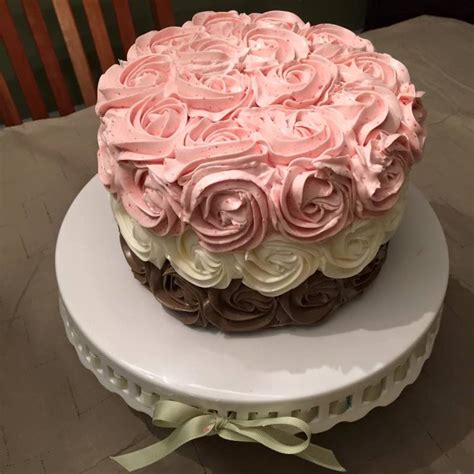 Neapolitan Rosette Cake