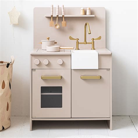 Wooden Toy Kitchen in Soft Pink ️ Petite Amélie