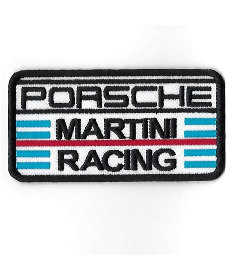 Embroidered Badge Patch Sew On Mmx Mm Porsche Martini Racing