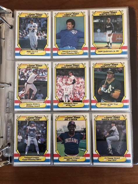 1987 Fleer Award Winners Baseball Flickr