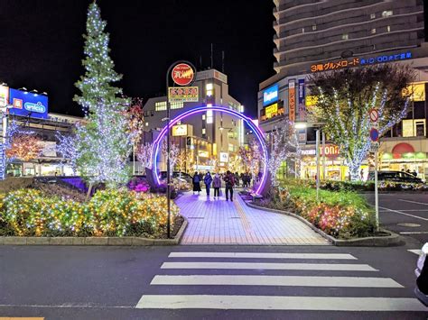 今年も美しい田無駅ペデストリアンデッキのイルミネーション