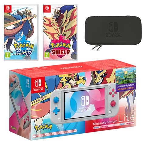 Nintendo Switch Lite Zacian Zamazenta Edition Pokémon Sword and