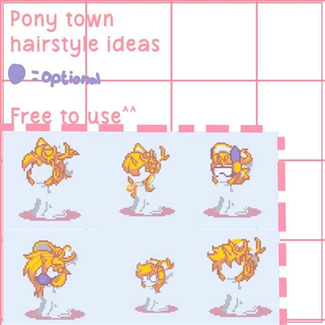 Pony Town Hairstyle Ideas