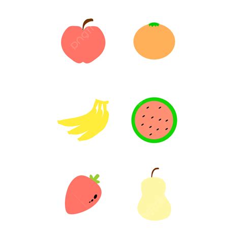 Icono De Dibujos Animados Vector De Frutas Png Icono De Dibujos