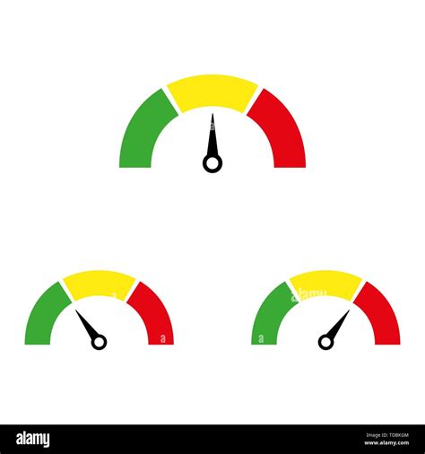 Credit Score Speedometer Icon Vector Eps Illustration Stock Vector