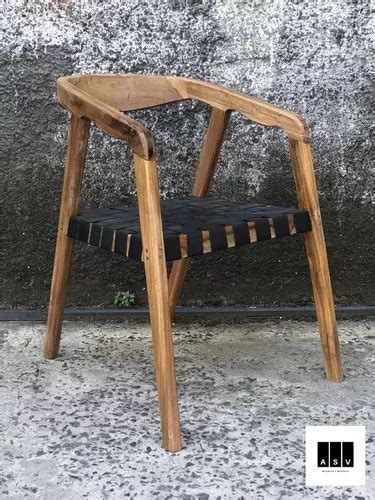 Silla Curva Bali Madera Petiribi Asiento Super Entrelazado