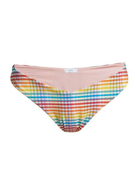 Onia Chiara Plaid Bikini Bottom Conch Shack Editorialist