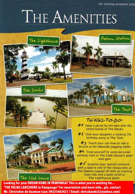 The Palms Lakeshore in Pampanga: Amenities - The Palms Lakeshore in ...