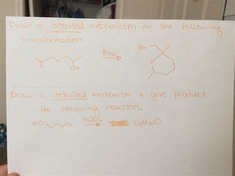 Solved Draw A Detailed Mechanism For The Following Chegg