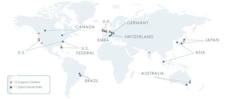 Servicenow Data Center Locations Map Cloud Asia Europe Usa Uk