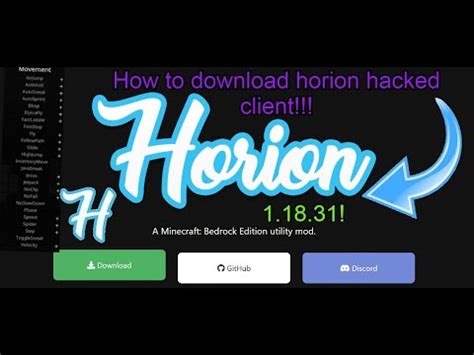 How To Install Use Horion Client 1 19 22 Tutorial LIVE YouTube